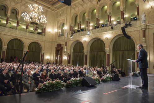 Lázár János ünnepi beszéde augusztus 20. alkalmából a Pesti Vigadó épületében Fotó: Árvai Károly