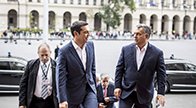 Orbán Viktor fogadta a görög kormányfőt