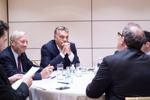 Orbán Viktor interjút ad a The Wall Street Journal című napilapnak Fotó: Botár Gergely/Miniszterelnökség