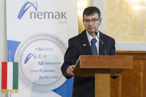 David Toth, a Nemak Győr Kft. ügyvezető igazgatója. Fotó: Árvai Károly