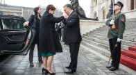 Beata Szydlo lengyel miniszterelnök budapesti látogatása