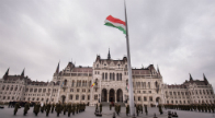 National flag set to half-mast in front of Parliament