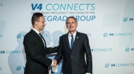A V4-ek a brit pénzügyminisztert fogadták Budapesten