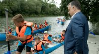 Orbán Viktor a Tokaji Vízitúra Központ átadásán