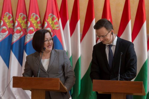 A két ország gazdasági kapcsolatainak fejlesztésre az Eximbanknál 61 millió euró hitelkeret áll rendelkezésre a magyar-szerb vállalatközi együttműködésre Fotó: Kovács Márton/KKM