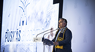 Orbán Viktor  a Puskás Akadémia Sport-és Konferenciaközpontjának átadóünnepségén