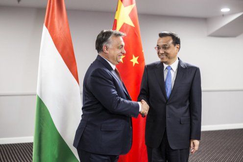 Orbán Viktor és Li Ko-csiang kínai kormányfő Fotó: Szecsődi Balázs