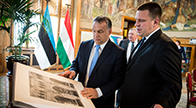 Orbán Viktor fogadta az észt kormányfőt