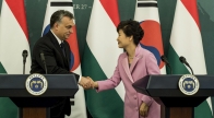 Orbán Viktor és Pak Gun Hje dél-koreai elnök találkozója