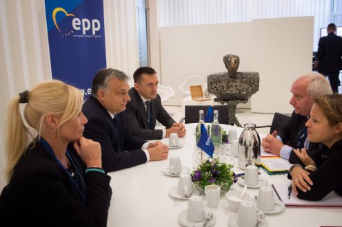  Orbán-Daul-találkozó Maastrichtban, az Európai Néppárt csúcstalálkozója előtt Fotó: Botár Gergely/kormany.hu